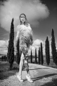 Backstage focení portrétu s GODOX Recenze blesku GODOX AD600B Fotoexpedice Toskánsko glamour fashion Martin Kamín